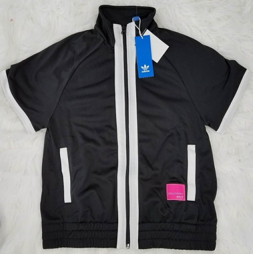 adidas Originals EQT Short Sleeve Full-Zip Top